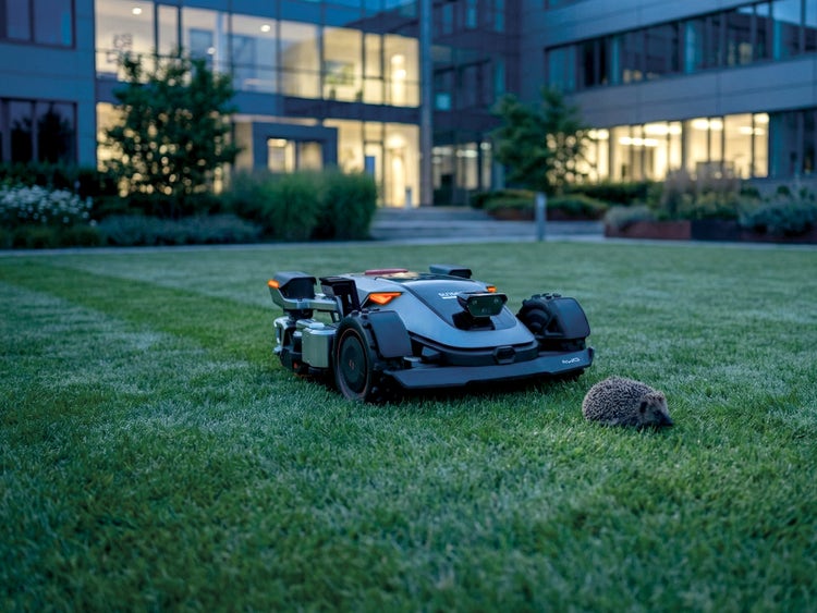 Bild eines sunseeker x9, der einen Igel erkennt und stoppt