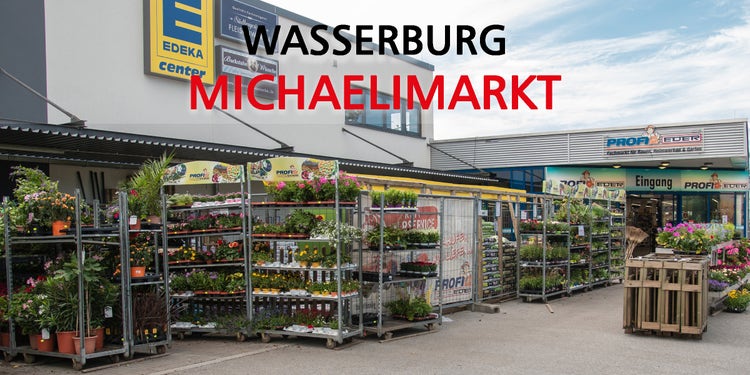 Foto vom Eingangsbereich des EDER Profi-Baumarkts in Wasserburg