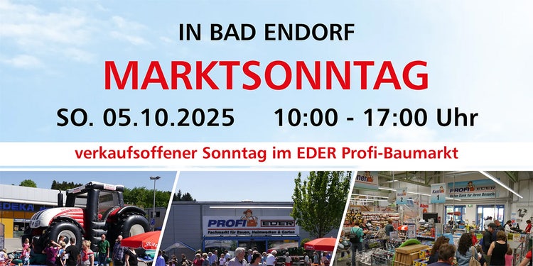 Grafik zu Marktsonntag in Bad Endorf am 5.10.2025