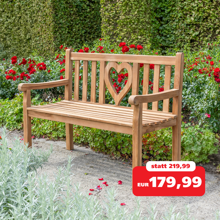 Gartenbank Woodie Herz im Angebot