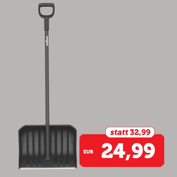 Abbildung einer Profi Scheeschaufel mit Aktionspreis