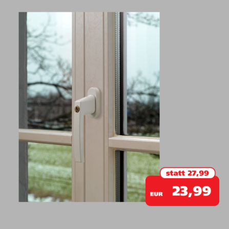 Abbildung eines abschließbaren Fenstergriffs