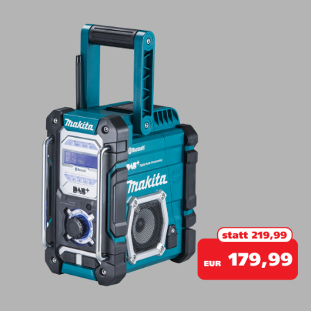 Foto eines Makita Bausetellenradios
