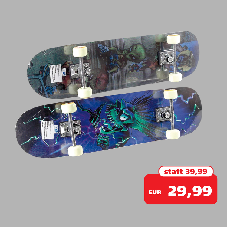 Abbildung von 2 Skateboards im stylischen Design