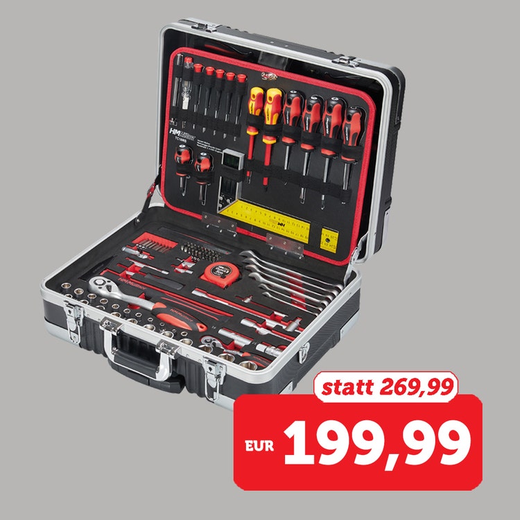 Abbildung Werkzeugkoffer, 147-teilig