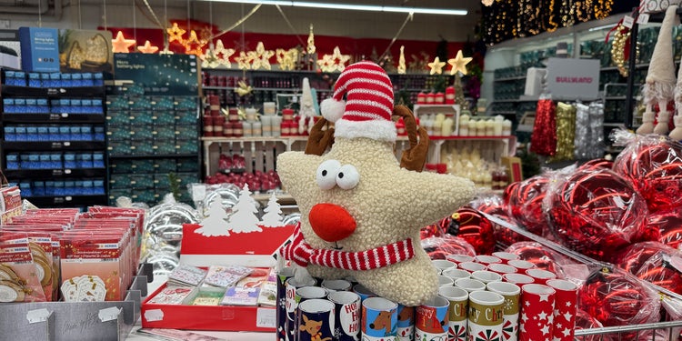 Bild der ersten Weihnachtsdeko im EDER Profi-Baumarkt