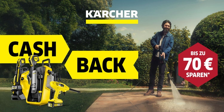 Banner zur Kärcher Cashback Aktion 2026