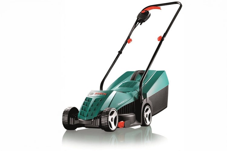 Bosch Rasenmäher ARM 32 von der Seite im Profi EDER Baumarkt