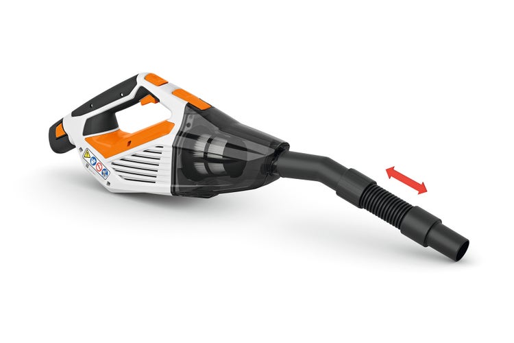 STIHL SEA 20 mit angeschlossenem Saugrohr
