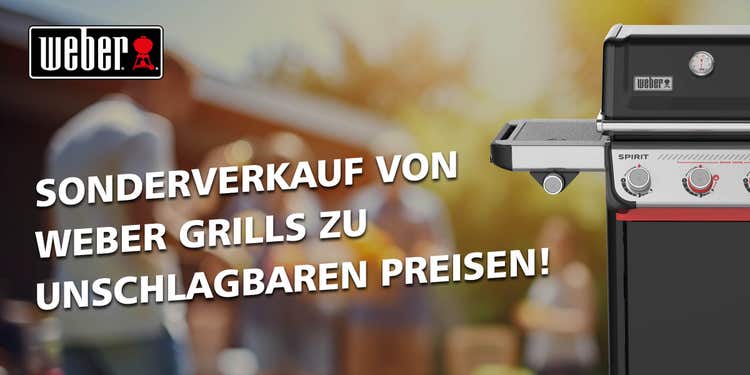 Grafik zum Sonderverkauf von Weber Grills